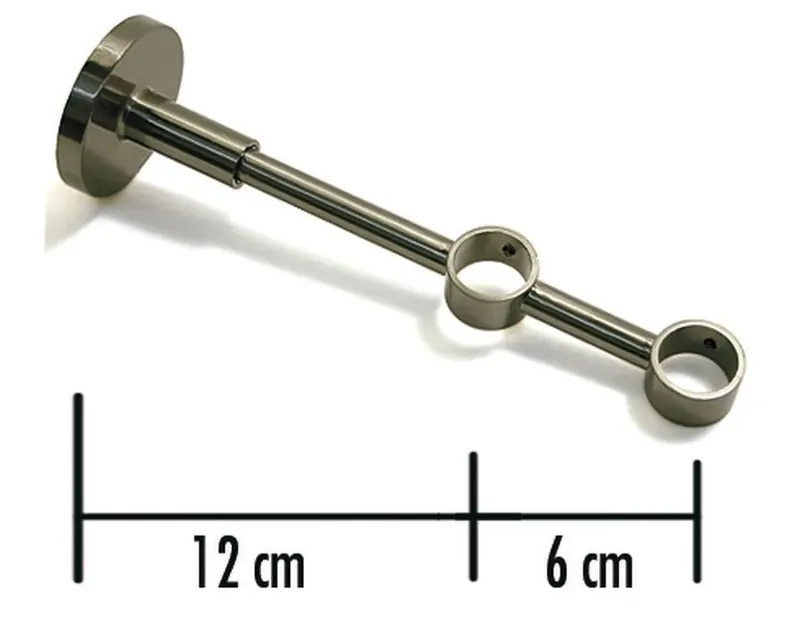 Consola galerie, 10011150, dubla, inchisa, metal, 20 mm, inox punga