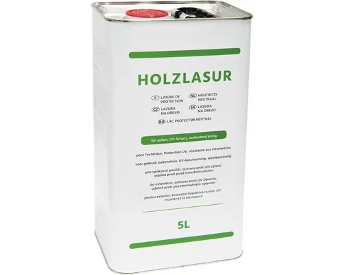 Lazură pentru lemn, neutru, 5 l buc
