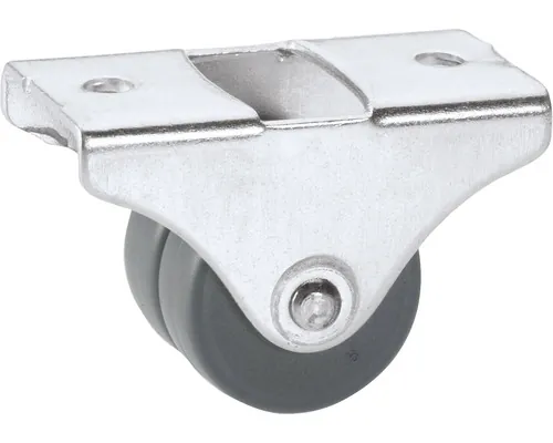 Roată metalică & plastic Tarrox Ø25mm, placă fixare 50x25 mm, cu rulment buc