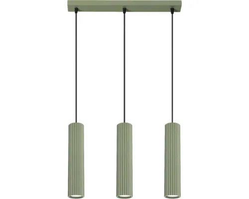 Lustră Karbon GU10 max. 3x10W, metal/verde buc