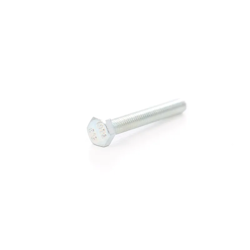 Surub cu cap hexagonal, filetat complet, otel, zincat alb, M4 x 25 mm buc
