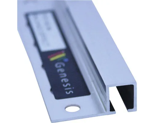 Baghetă dreaptă muchii exterioare din aluminiu 10 mm 2,5 m argintiu periat TDP100.94 buc