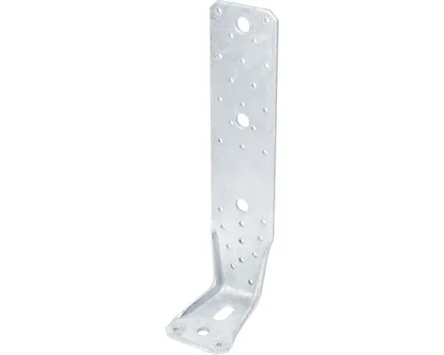 Colțar metalic perforat Alberts 285x85x65x4 mm, pentru fixare lemn pe beton, oțel zincat buc