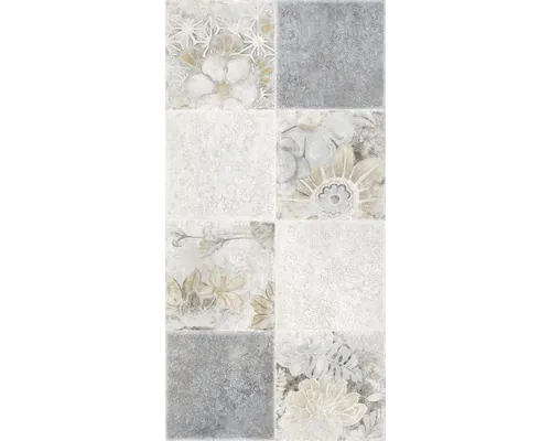 Faianță decorativă Kai Ceramics Eden Geometric gri deschis mat 25x50 cm pac
