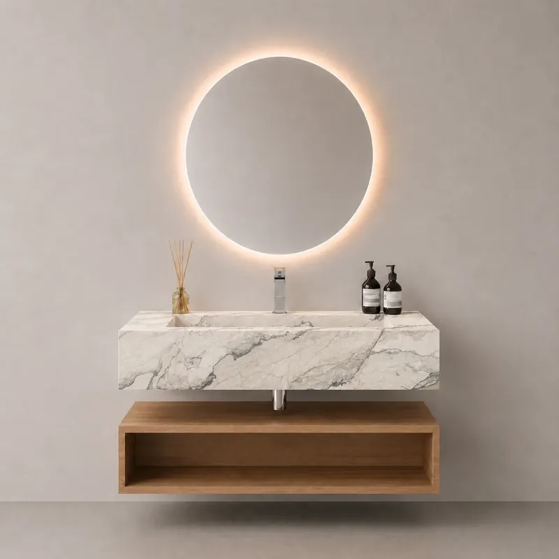 LAVOAR DIN CERAMICA BRECCIA LUNARE, 110X47X20 CM