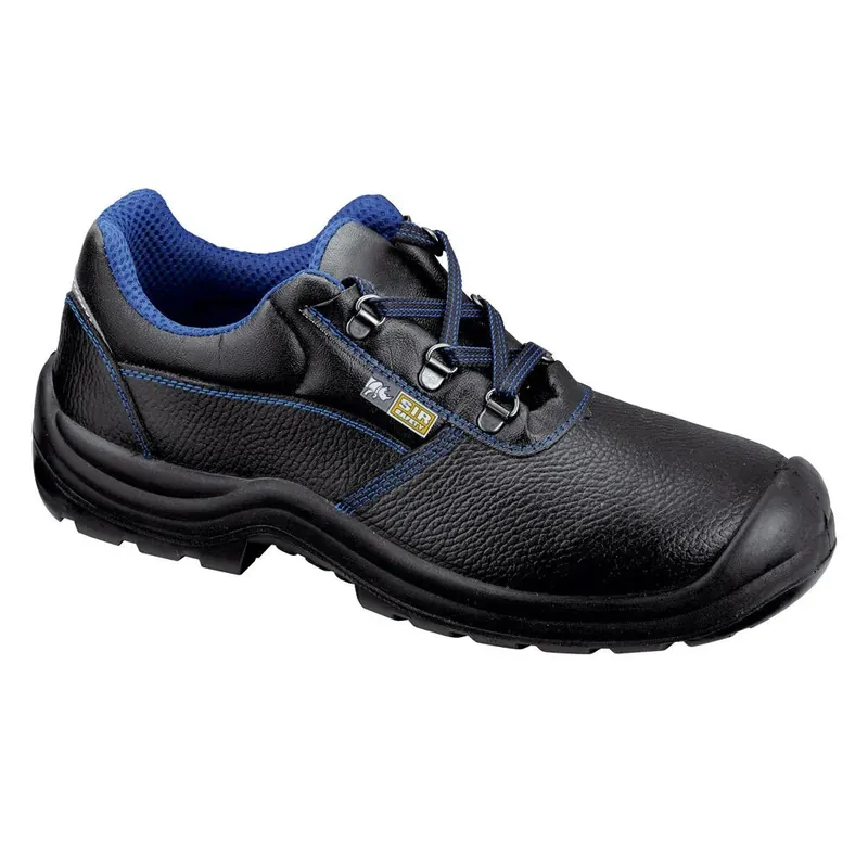 Pantofi de protectie Cindrel cu bombeu metalic, piele + textil, negru, S1P, marimea 41 buc