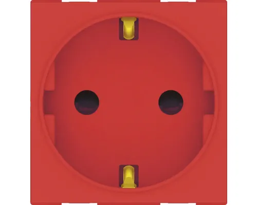 Priză simplă Himel, 2 module, roșu buc