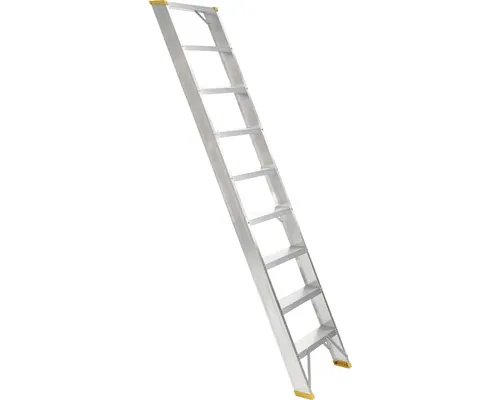 Scară aluminiu profesională cu trepte late 1 tronson 1x9 trepte buc
