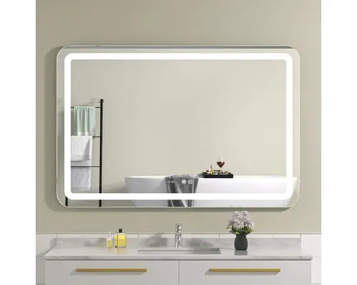 Oglindă baie cu LED, dezaburire și funcție Touch 120x80 cm IP44 120-9-3 buc