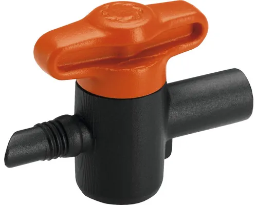 Robinet 3/16" Gardena 13231-20, plastic negru pac