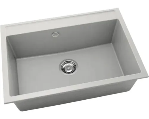 Chiuvetă bucătărie fatgranit 1 cuvă FAT Grey 231 49x70 cm gri piatră buc
