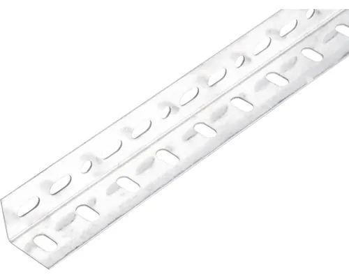 Cornier metalic perforat Alberts Conceptor 25x25x1,2 mm, lungime 1m, argintiu buc