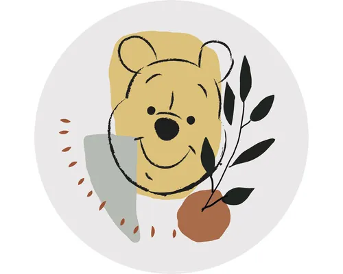 Fototapet rotund autoadeziv Komar DD1-035 Winnie Pooh Smile Ø 125 cm buc
