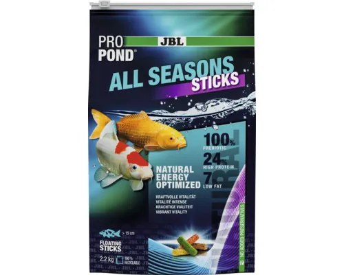 Hrană pești iaz pentru toate anotimpurile JBL ProPond All Seasons Sticks 2,2 kg buc