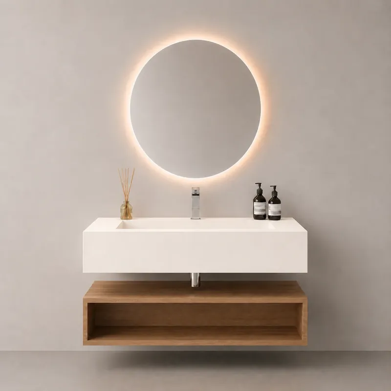 LAVOAR DIN CERAMICA ICONA BIANCO, 110X47X20 CM