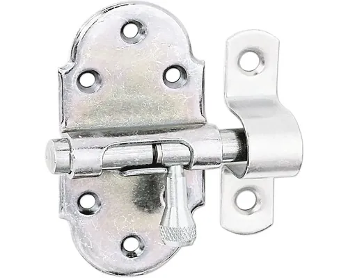 Zăvor metalic universal Alberts 60x75 mm, blocare prin rabatare, oțel zincat galben buc