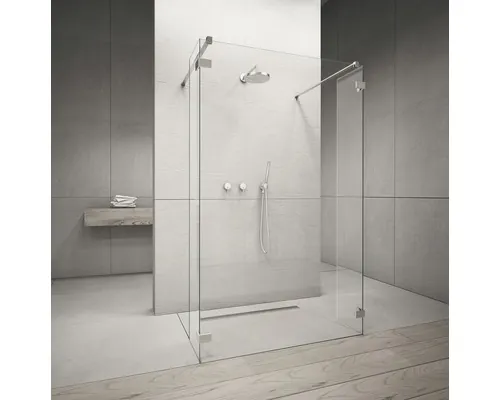 Duș Walk In Radaway Euphora W1, 80x200 cm, sticlă transparentă, profil crom buc