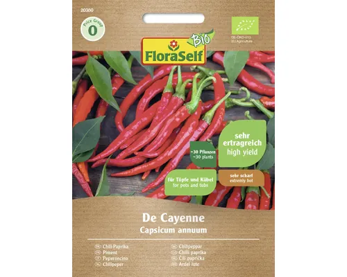 Bio Semințe legume FloraSelf Bio ardei iute de Cayenne buc