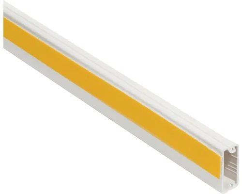 Canal cablu Roth Lange 20x10mm 2m alb, cu bandă autoadezivă buc