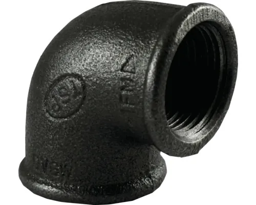 Cot fontă 90° 3/4" FI-FI negru buc