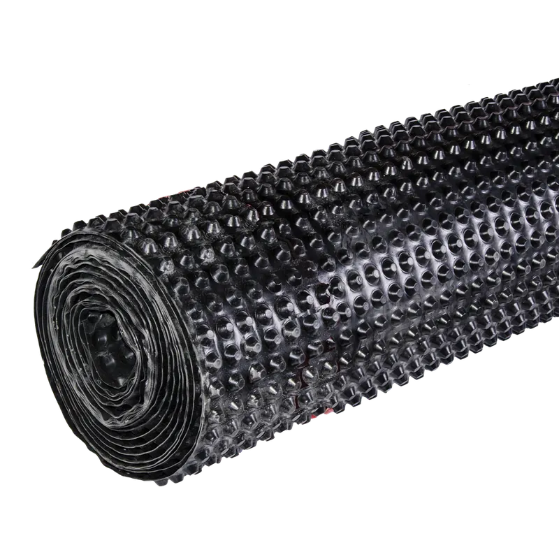 Membrana cu crampoane protectie fundatie, Drain 400 g/mp, 1 x 20 m