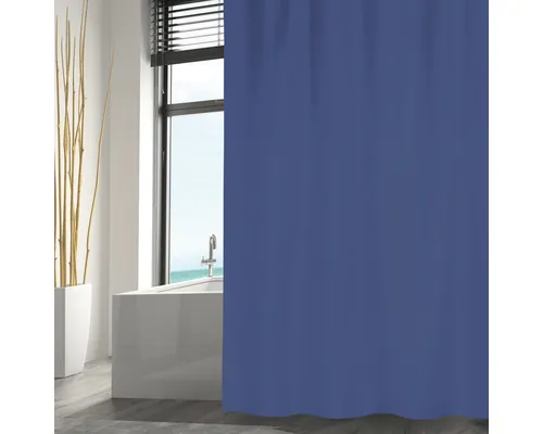 Perdea de duș MSV Navy Textil 180x200 cm albastru buc
