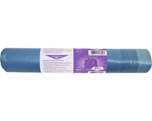 Saci menajeri Rakkuun 60L 60x69 cm, cu șnur de legat, rolă 10 bucăți