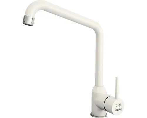 Baterie bucătărie monocomandă Guglielmi, pipă înaltă, cartuș cu disc ceramic 40 mm, aerator M24, Fatgranit bej deschis buc