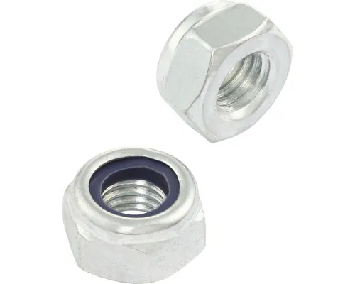 Piulită hexagonală cu autoblocare Reyher M4 DIN 985, oțel zincat, 100 bucăți / pachet pac