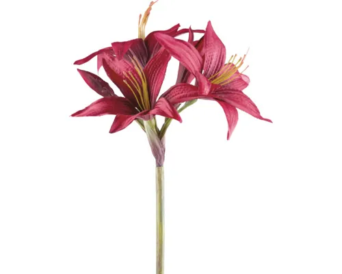 Plantă artificială ramură Amaryllis H 76 cm roșu buc