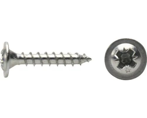 Șuruburi pentru lemn cu cap semibombat cruce Dresselhaus 3x16 mm oțel zincat, 100 bucăți pac