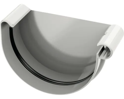 Capac jgheab PRECIT PVC Ø 75 mm gri stânga buc