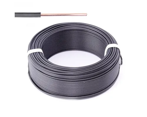 Cablu FY (H07V-U) Iproeb 2,5mm² negru, inel 100m rola