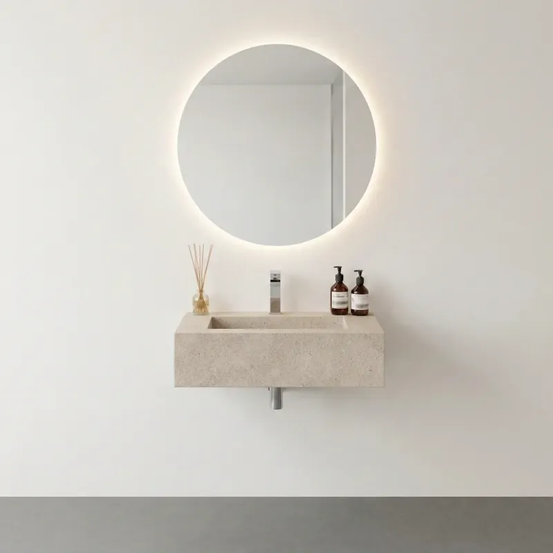 LAVOAR DIN CERAMICA SOSPIRO BEIGE, 60X47X20 CM