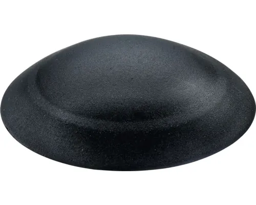 Opritor de ușă fix cu prindere în perete autoadeziv Hettich Ø40x10mm, plastic negru pachet 2 buc.