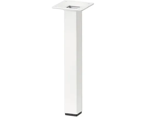 Picior mobilă pătrat Tarrox 25x25x100 mm, alb buc