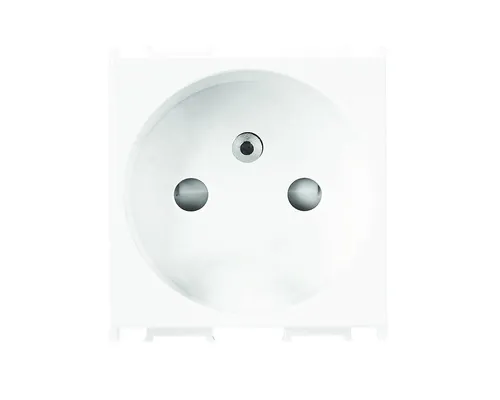Priză simplă Panasonic Thea Optima standard francez, protecție copii, alb buc