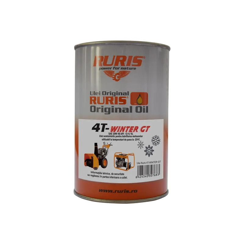 Ulei pentru motot in 4 timpi Ruris 4T-Winter GT, iarna, benzina+diesel, 600 ml