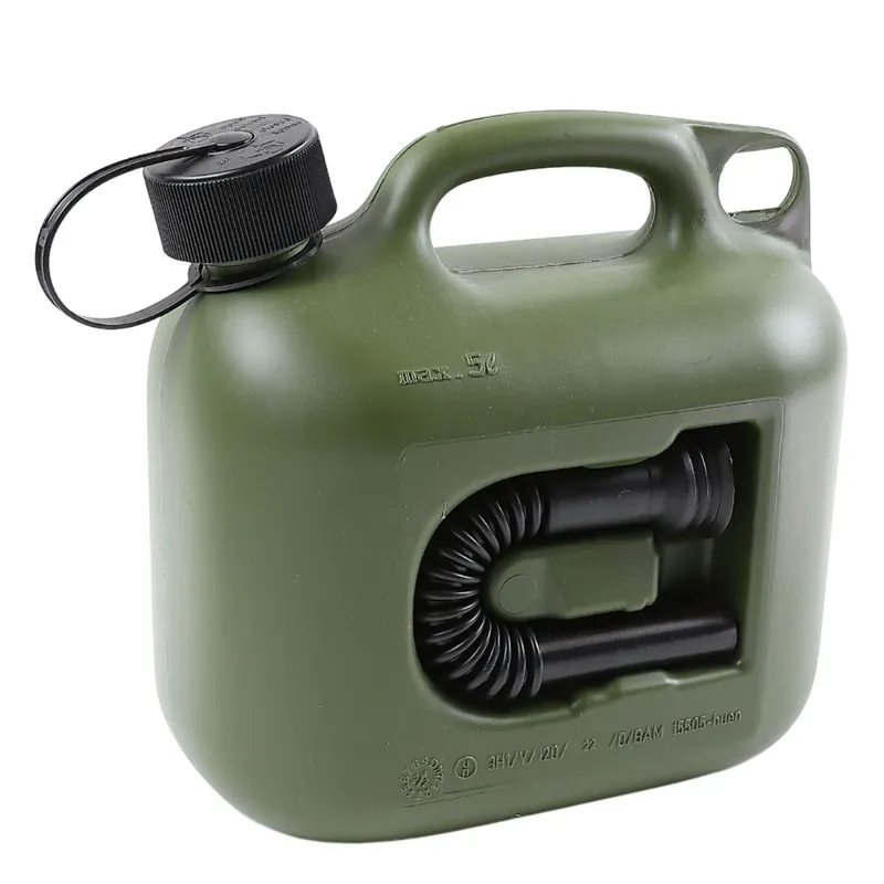 Canistra din plastic, pentru combustibil, Hunersdorff, 5 L + palnie buc