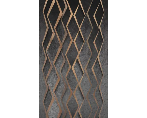 Fototapet vlies Marburg Smart Art Easy 47238 model grafic antracit/cupru 159x270 cm rola