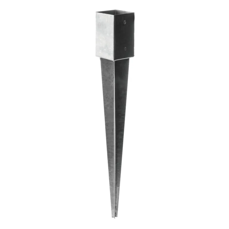 Suport stalp incastrat Vormann, din tabla de otel zincat, 71 x 71 x 750 mm buc