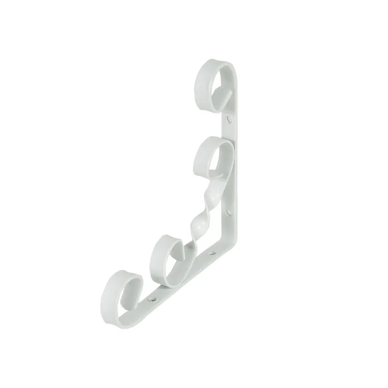 Consola decorativa, din otel, alb, 155 x 155 x 14 mm buc