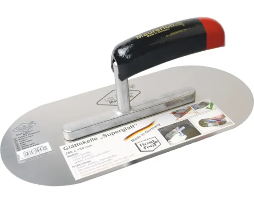 Gletieră rotunjită Maurerlob 280x130 mm, mâner din lemn buc