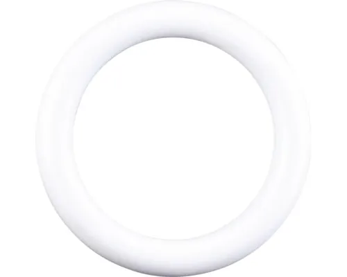 Inele lemn perdea Ø 28 mm, alb, set 10 buc.