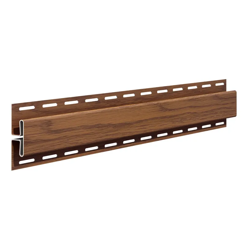 Profil imbinare H Vox SVP-18 pentru lambriu exterior, PVC, stejar auriu, 3050 mm buc