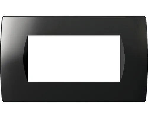 Ramă aparataje TEM Soft 4 module, negru buc