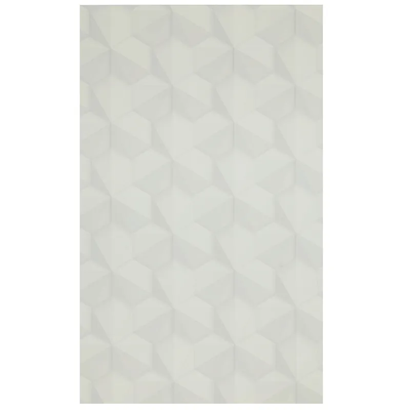Tapet vinil Loft 218419, alb, model geometric 3D, 10 x 0.53 m