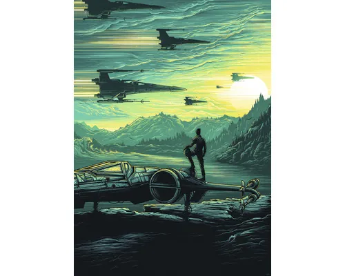 Fototapet vlies Komar IAX6-0043 Into Adventure SW X-Wing Assault Takodana 200x280 cm buc