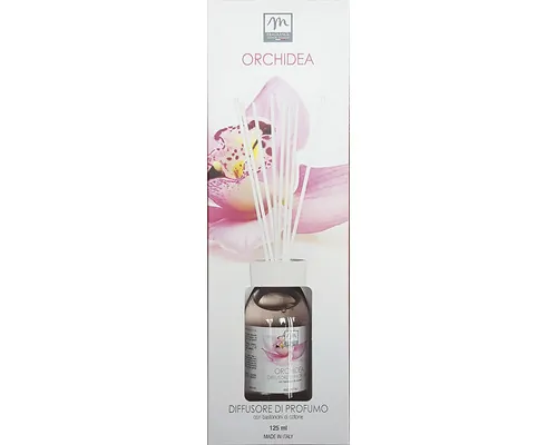 Odorizant cameră difuzor parfum cu bețișoare orhidee 125 ml buc