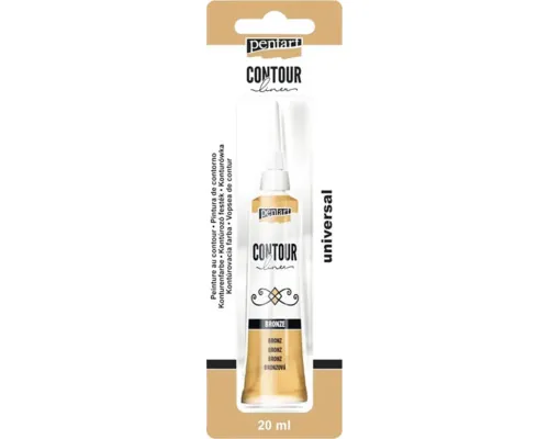 Culoare contur 3D Pentart bronz 20 ml buc
